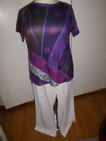 Longue t-shirt violet T. 48
