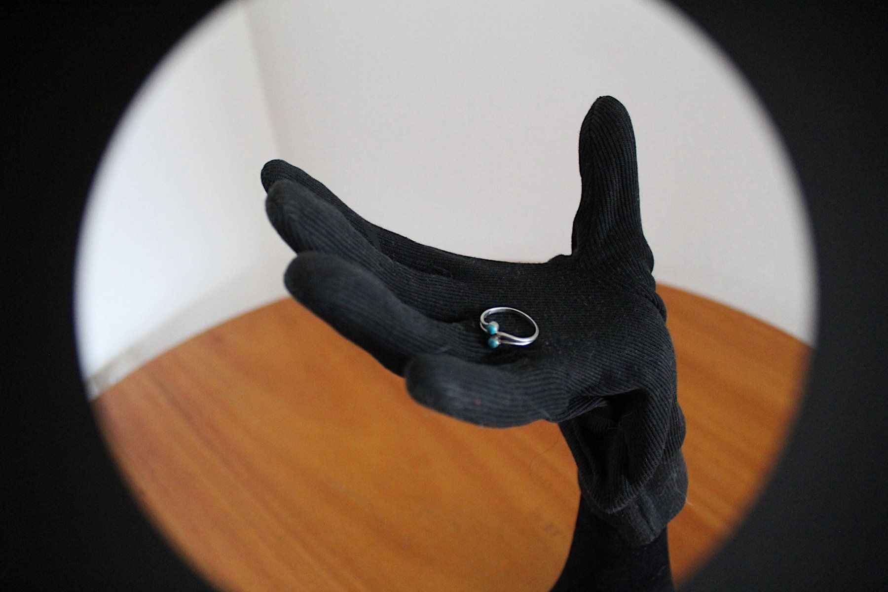 Anelli: Silber Ring 925, mit Türkis-Edelsteinen Gr.49 – Usato da Locarno venduto da madame-tus-sauds 3