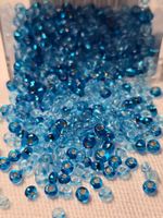 Rocailles Perlen 2.5mm dunkel-hell blau