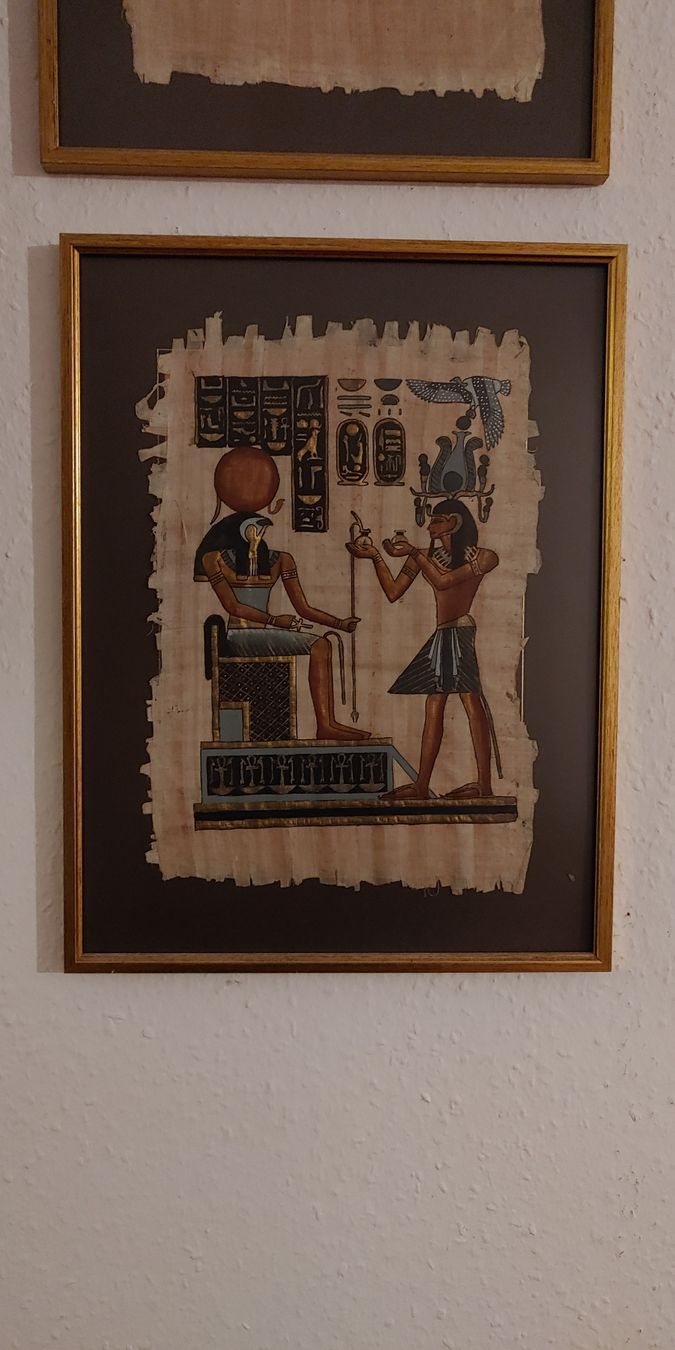 Foto & Immagini: Papyrus Horus mit Bilderrahmen – Usato da Leissigen venduto da rut_6rhj