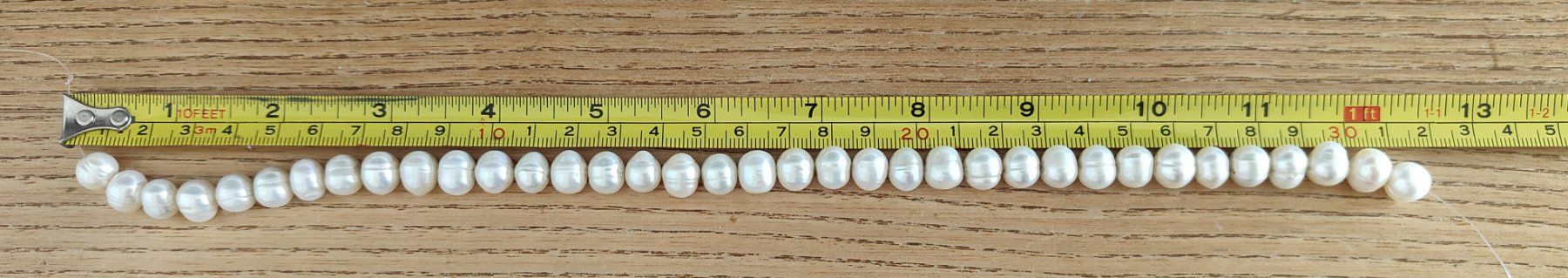 Perle (finte): Süsswasserperle, oval ca. 9x10mm, weiss – Nuovo e nell'imballaggio originale da Rümlang venduto da 21f 1