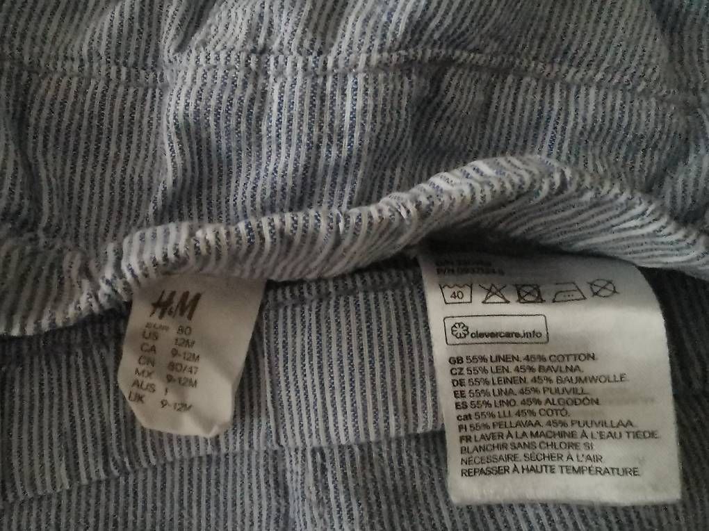 Pantalons: Sehr dünne lange Hose, Gr. 80, aus Leinen u. Baumwolle  – D'occasion à Dietikon par Sandra_Luka 2