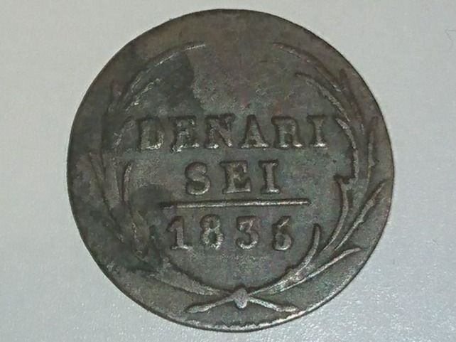 Alle Münzen: Tessin: Denari 6, 1835 – Gebraucht aus Pfungen von Aguti77 1