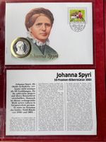 JOHANNA SPYRI - Münzbrief 21.5.01 -Gedenk 20 Fr. 2001 SILBER