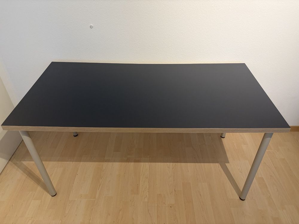 8 x IKEA Linnmon Tisch mit Adils Tischbeinen schwarz grau (Gebraucht ...