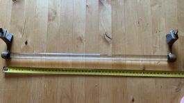 Handtuchhalter Glasstange Messing Halterungen 50 cm lang
