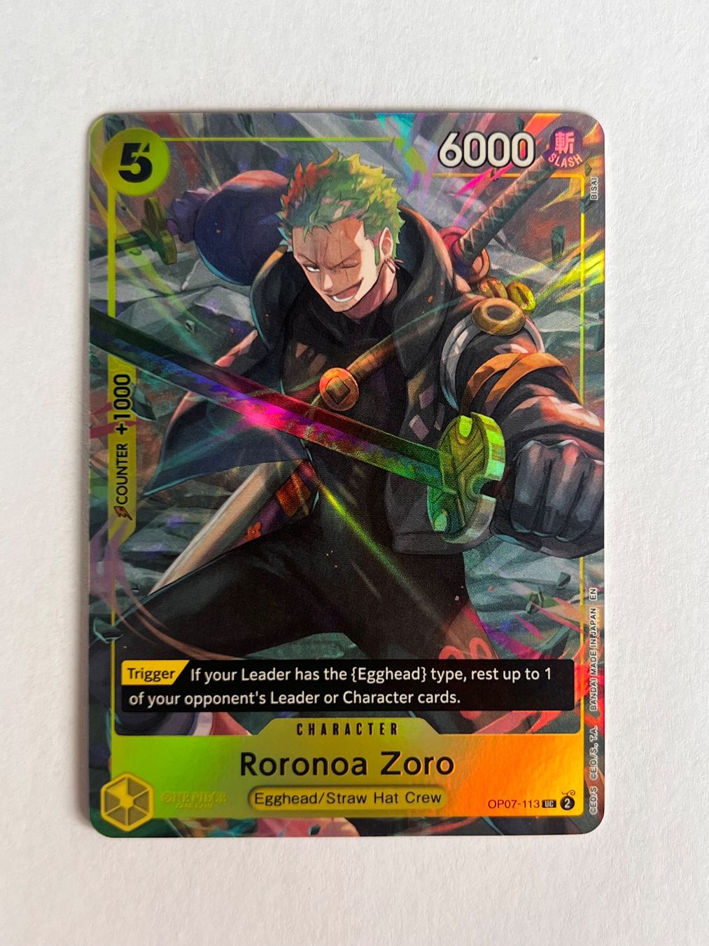 Pokémon Carte collezionabili: Roronoa Zoro - OP07-113 – Usato da Ilanz venduto da caui