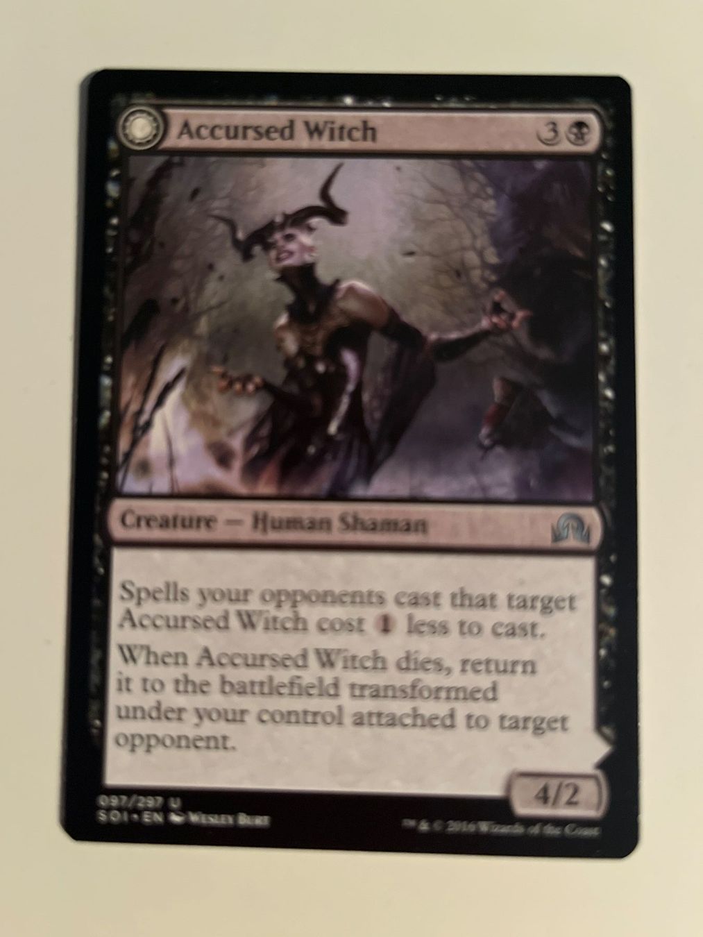 Magic The Gathering Carte collezionabili: 1 x Accursed Witch - Magic: The Gathering - MtG – Usato da Kriens venduto da Shadi1980