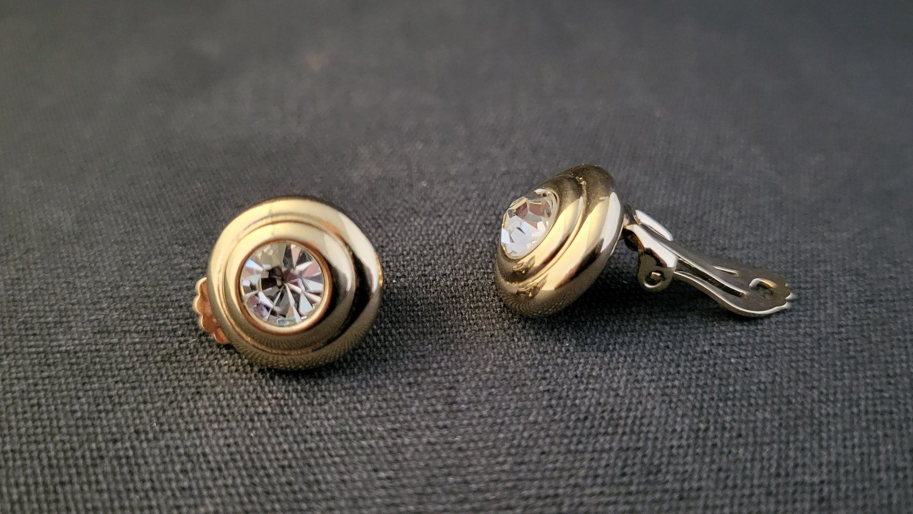 Orecchini pendenti & Orecchini a lobo: Vergoldete Modeschmuck-Clips – Usato da Basel venduto da spinne02 3