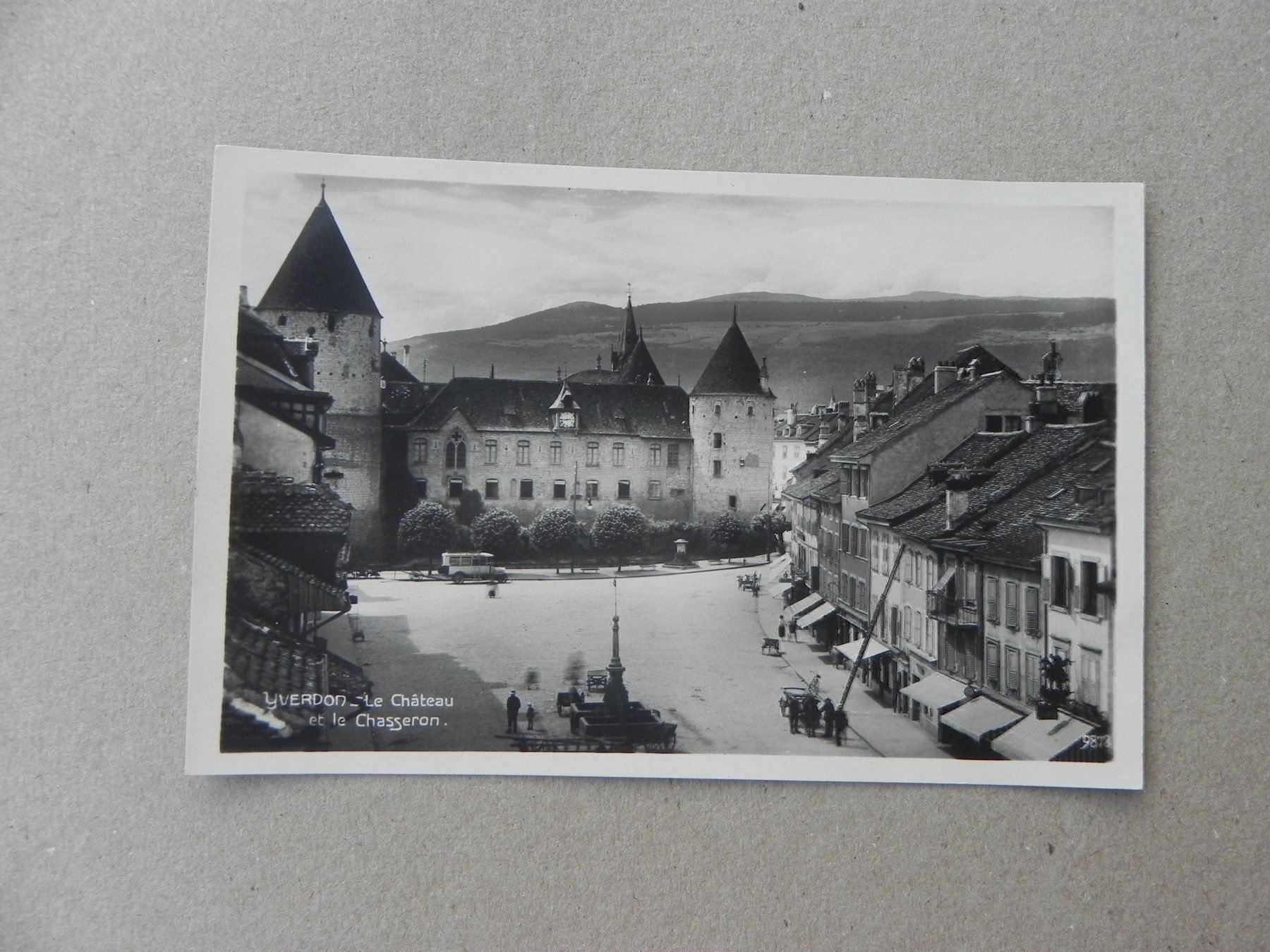 Ansichtskarten: Carte Vevey VD Waadt Postauto Post 1925 – Gebraucht aus Siebnen von krimsie