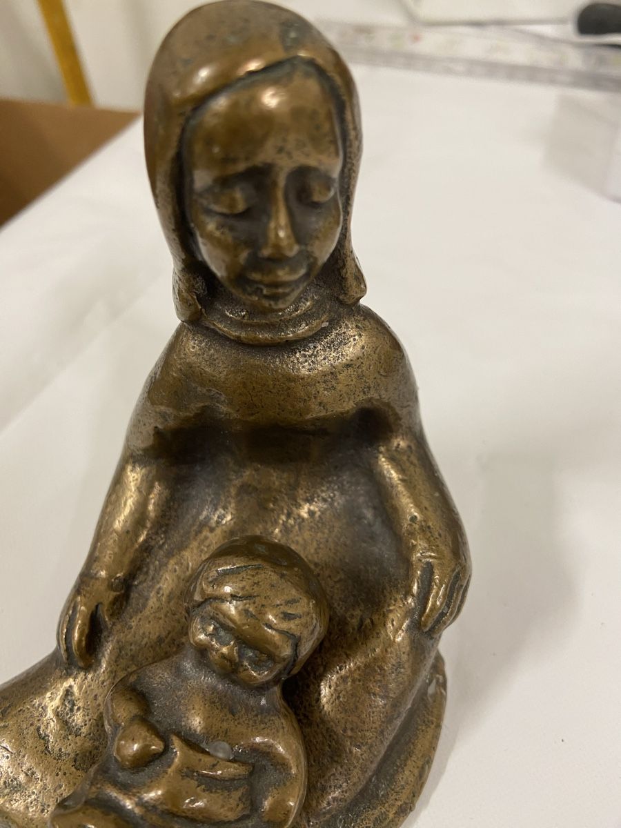 Sculture & Statue: Alte Bronzefigur "Mutter mit Kind" - Sammlerstück! – Usato da Dietikon venduto da brocki-eyra 8