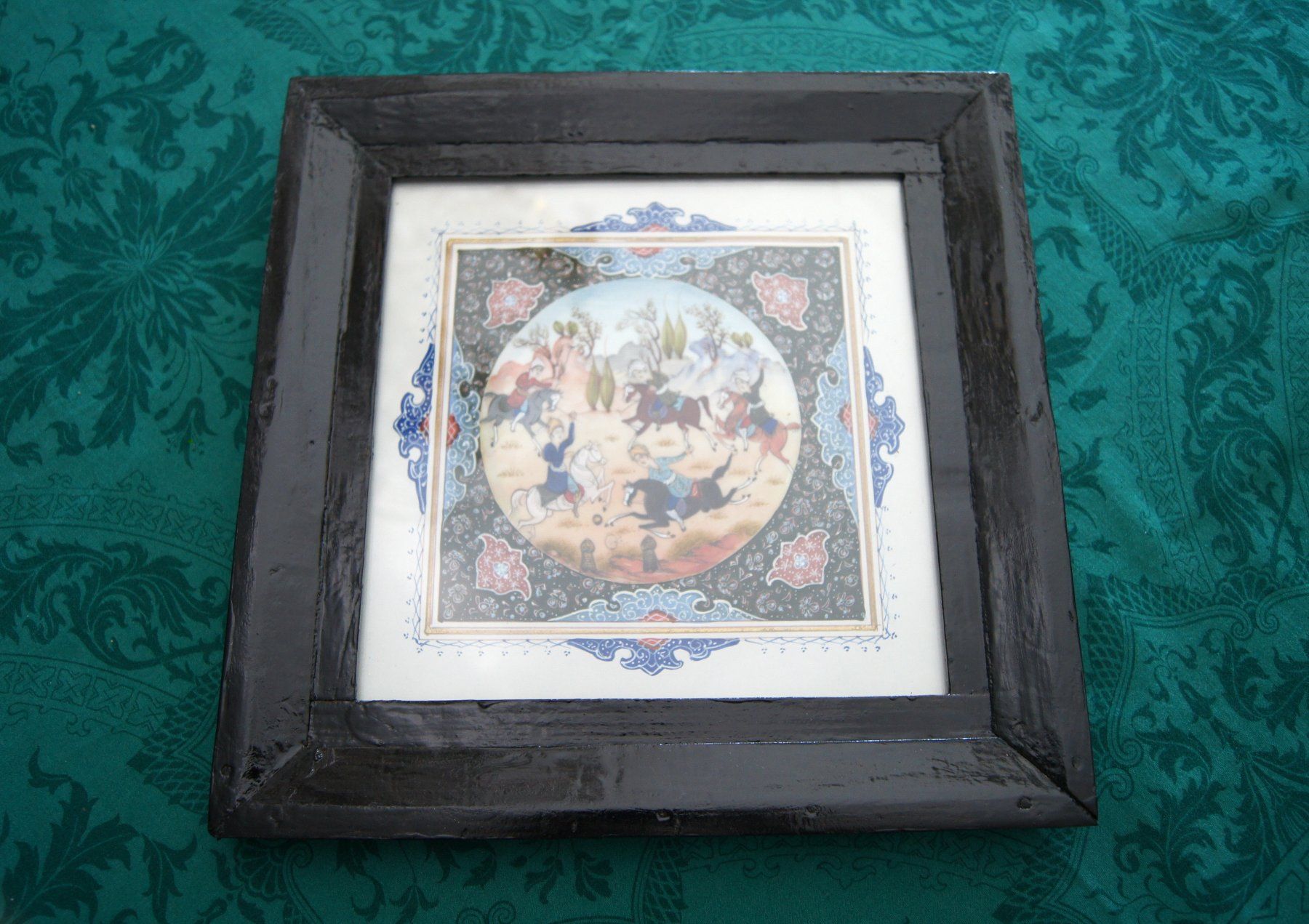 Tableaux: Persische Miniaturmalerei: Polospiel – D'occasion à Geroldswil par ARTEFACTO 2