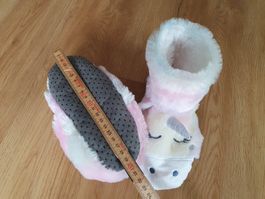 Kuschel Hausschuhe Einhorn Gr. 30 / 31