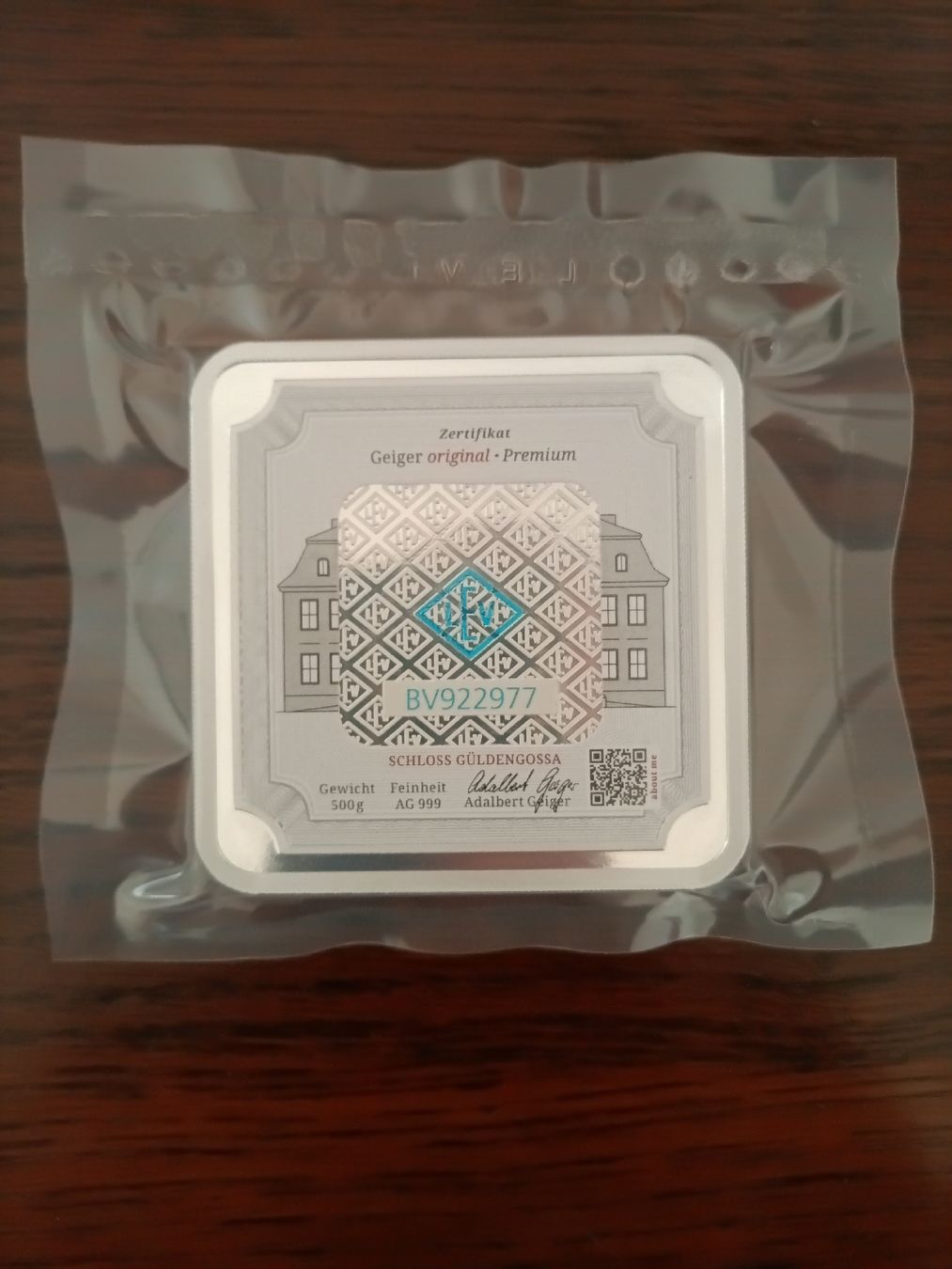 Edelmetalle: Silber 999.9 - 500g – Neu und originalverpackt aus Neuhausen am Rheinfall von GoldboX-8 1