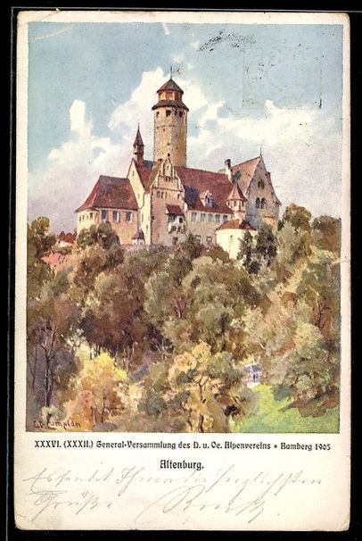 Cancelleria postale: Edward Theodore Compton: Altenburg, Schl – Usato da Berlin venduto da bartko-reher
