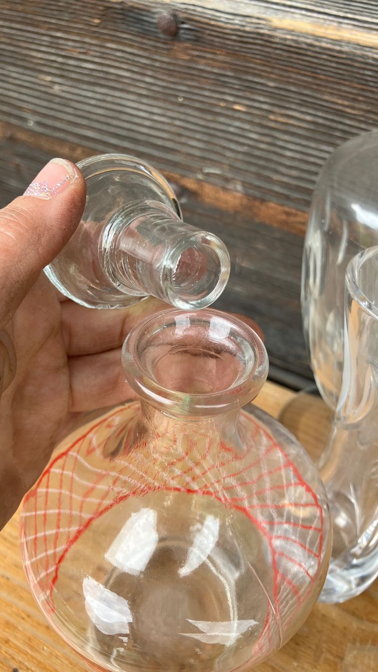 Bottiglie: Flacon bouteille alcool vintage Flasche – Usato da St-Cierges venduto da LeRegain 4