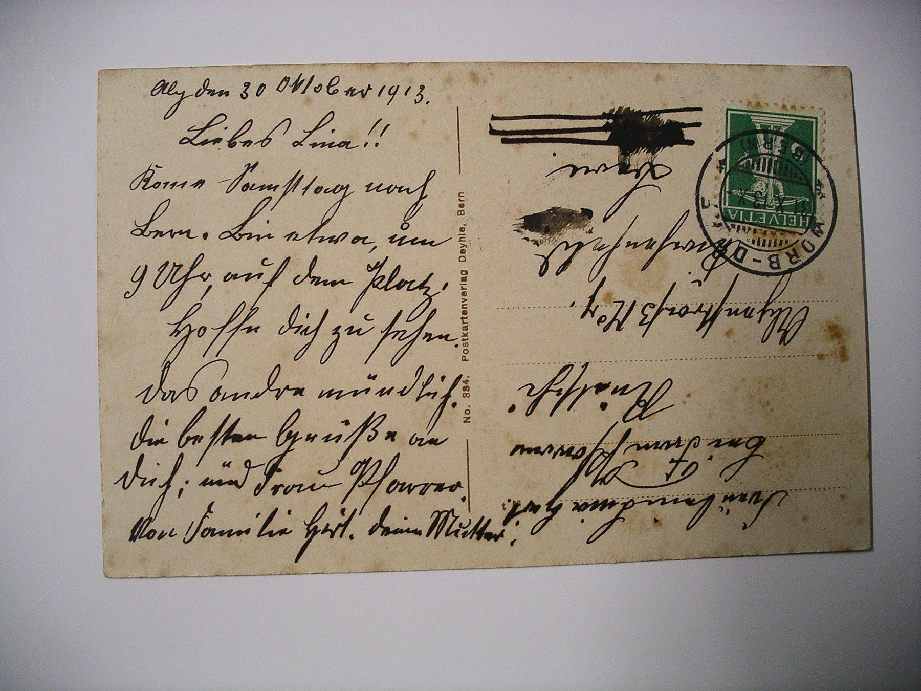 Cartoline postali: s/wAK  VIELBRINGEN – Usato da Oberhofen am Thunersee venduto da luuping99 1