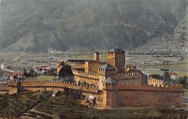 Bellinzona, Castello di Svitto, circolata 1915