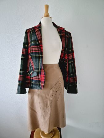 ROCK JUPE SUSANNE BOMMER 38 M BEIGE BUISNESS, top zu JACKE
