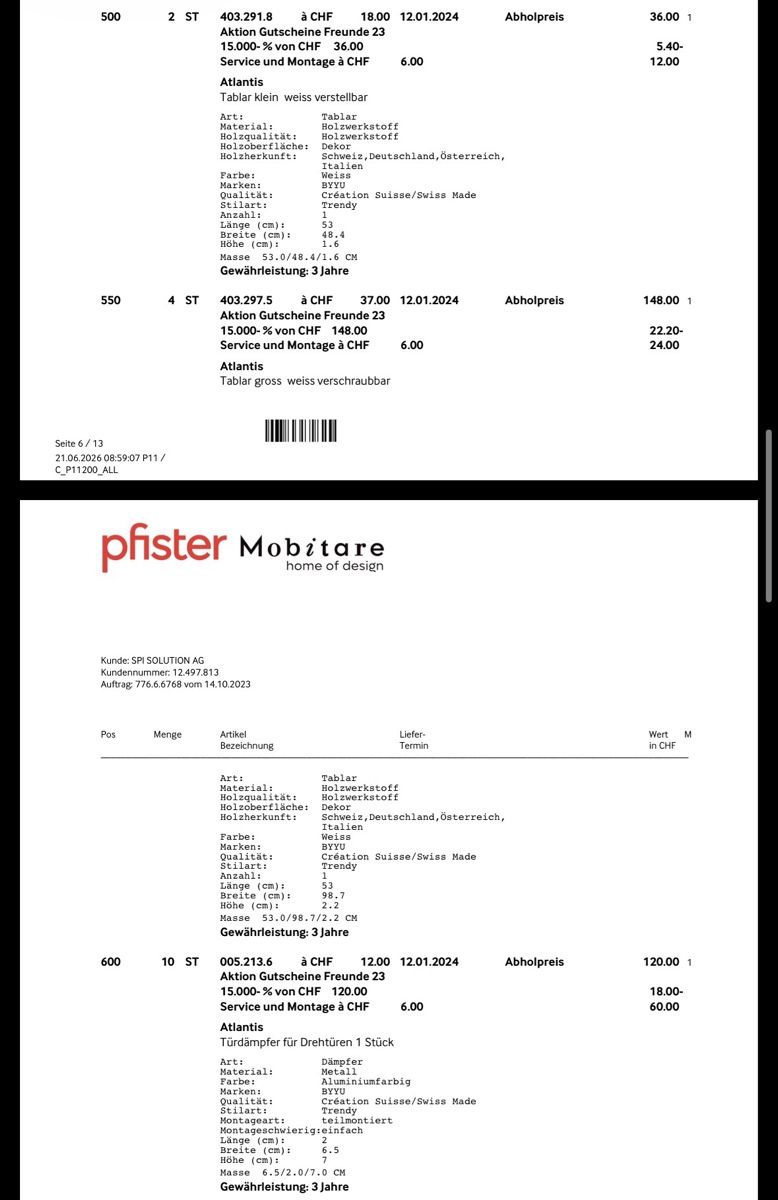 Schränke: PFISTER Möbel neuwertig – Neu (gemäss Beschreibung) aus Cham von Sreten85 6