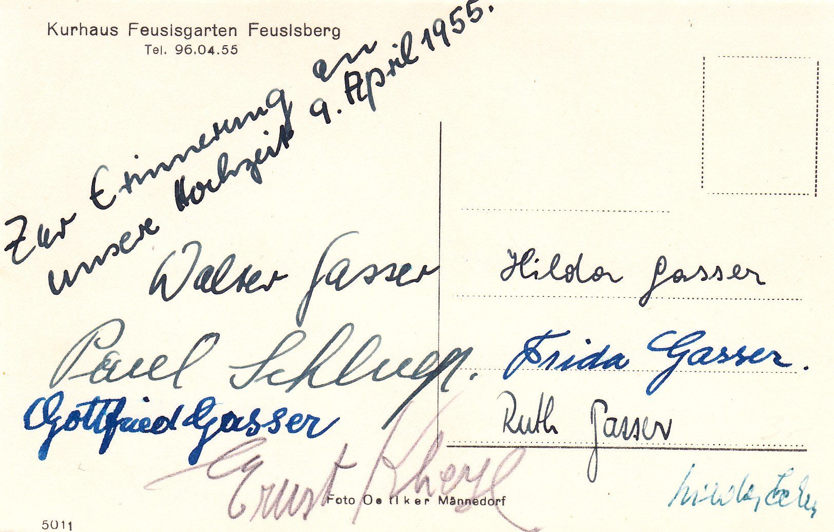 Cartoline postali: Feusisberg - Kurhaus Feusisgarten /as – Usato da Hombrechtikon venduto da Rudolf07 1