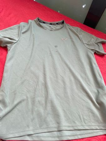 Herren Nike Sport T-Shirt mit Fleck M Petrol grün