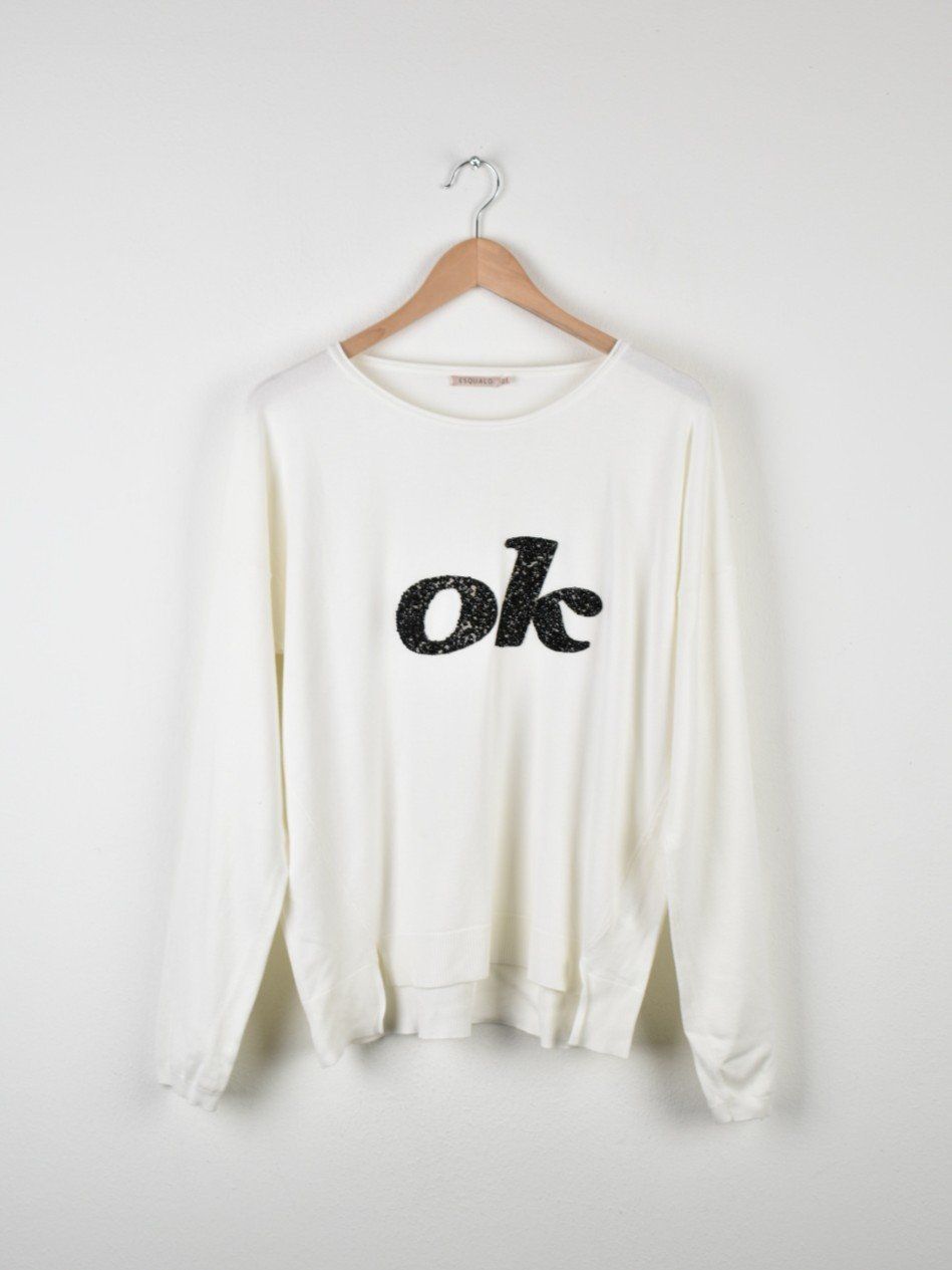 Maglioni & Felpe: Esqualo Pullover Gr.S, weiss, 78% Viskose – Usato da Nürensdorf venduto da 2ND_STORY