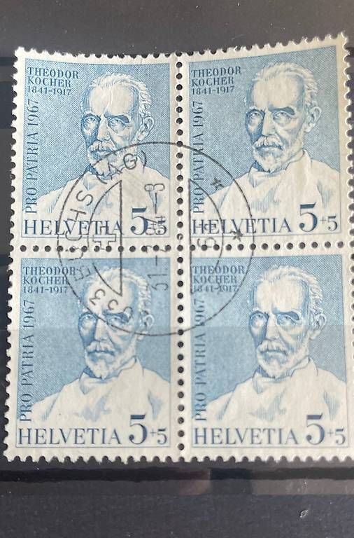 Tous les timbres: Theodor Kocher Briefmarke  – D'occasion à Buchs AG par fpatricia