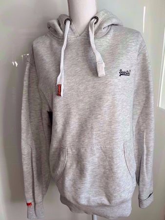 Superdry Hoodie Gr. M hellgrau
