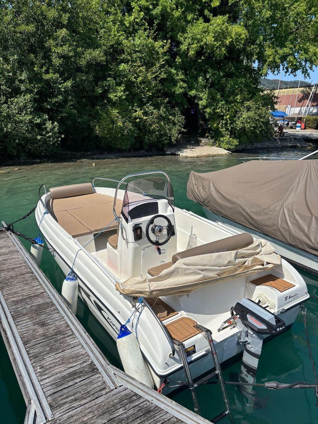 Karel Barche: Elektromotorboot Karel 480 Open mit Strassentrailer – Usato da Beinwil am See venduto da Prego062 1