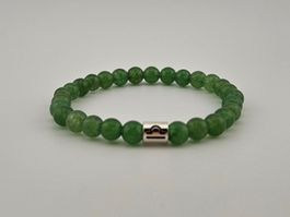 Sternzeichen-Armband Waage Grüne Jade Natursteine
