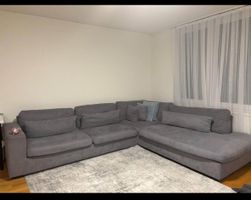 Gemütliches Ecksofa in Grau – Perfekt wie neu