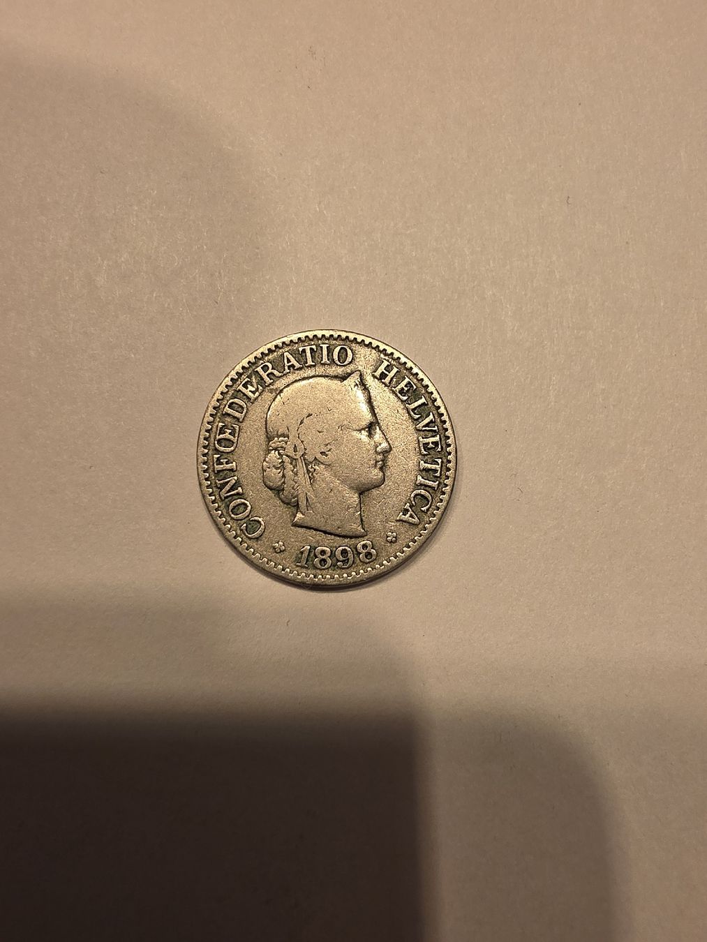 Alle Münzen: piece 10cts 1898 – Gebraucht aus Fribourg von yan_z5fr