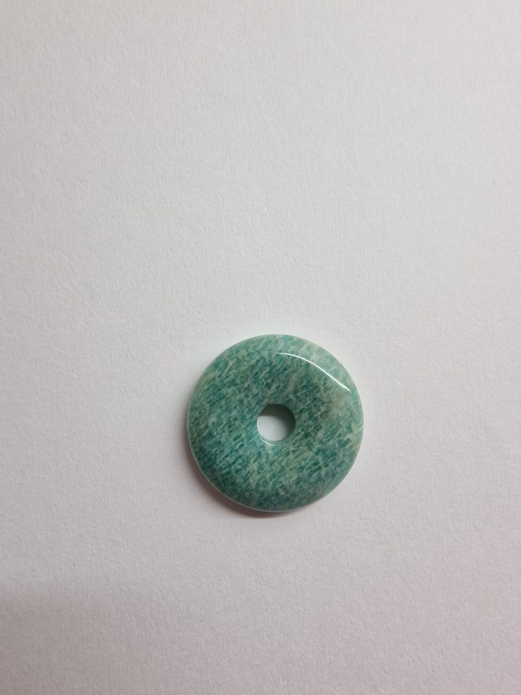 Minerali & Pietre curative: Amazonit Donut Pi-Scheibe Edelstein Anhänger, gratis Versand – Nuovo (secondo la descrizione) da Baar venduto da romesds88 2