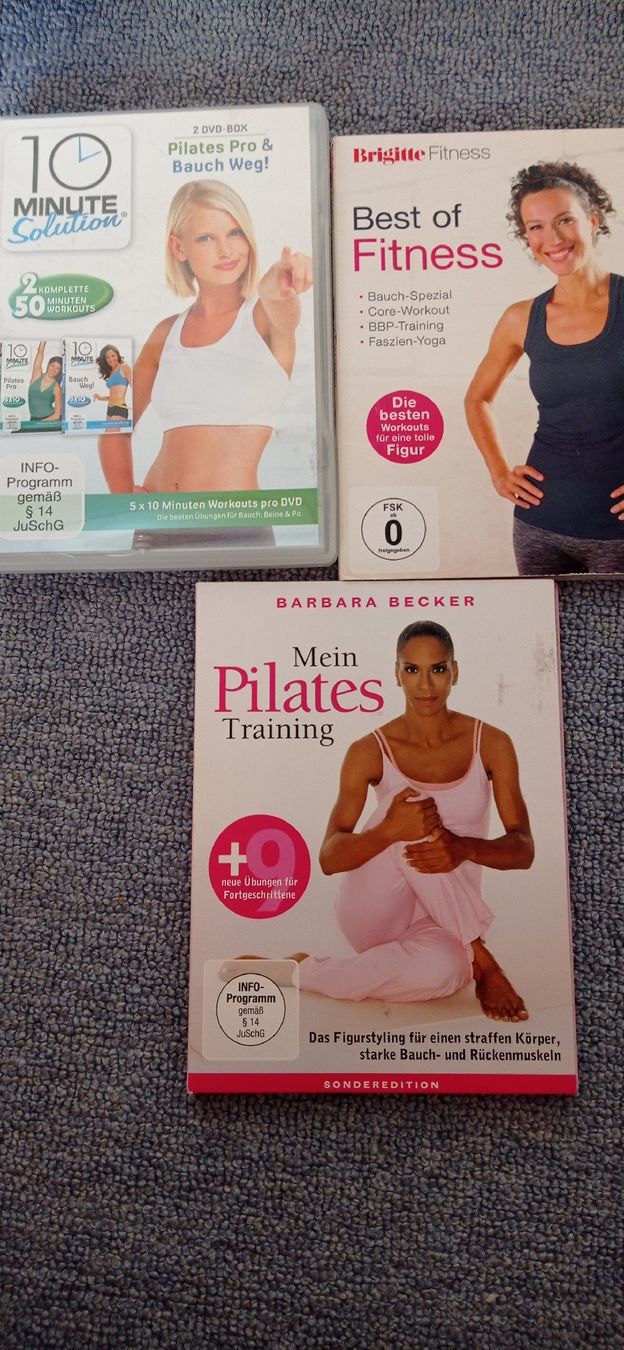 Tutti i DVDs: 3 Fitness-+ Pilates- DVDs – Usato da Maienfeld venduto da Alpenblume12