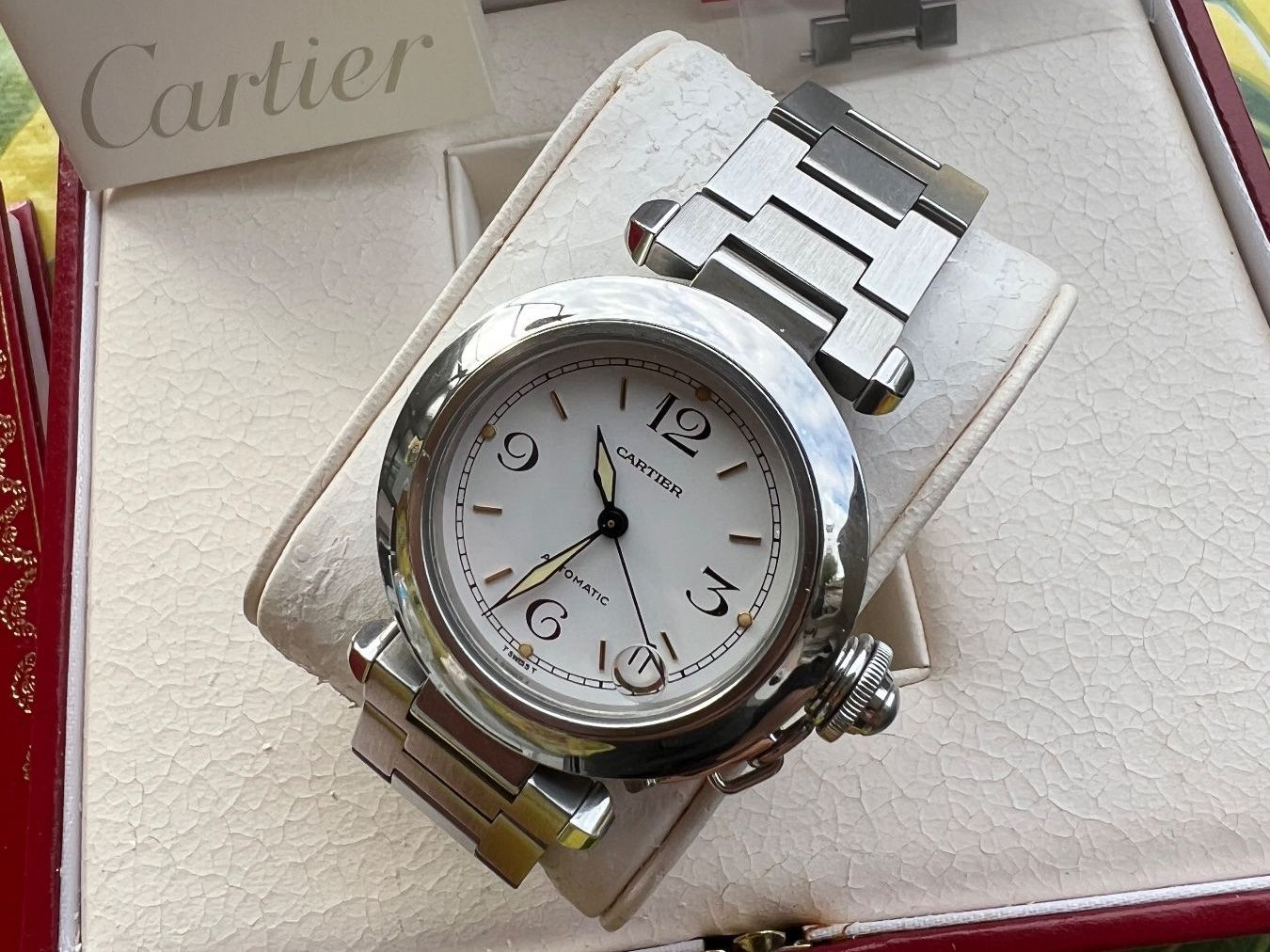 Cartier Uhren: Cartier Pasha C Automatic - White Dial / Ref: W31015M7 – Gebraucht aus Derendingen von MDPshopandmore