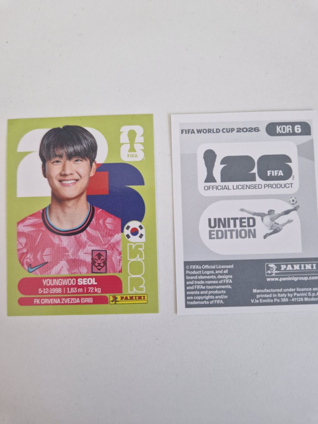 Panini Cartes à collectionner: Panini Sticker KOR6 – Neuf (Voir description) à Stüsslingen par white_angel86