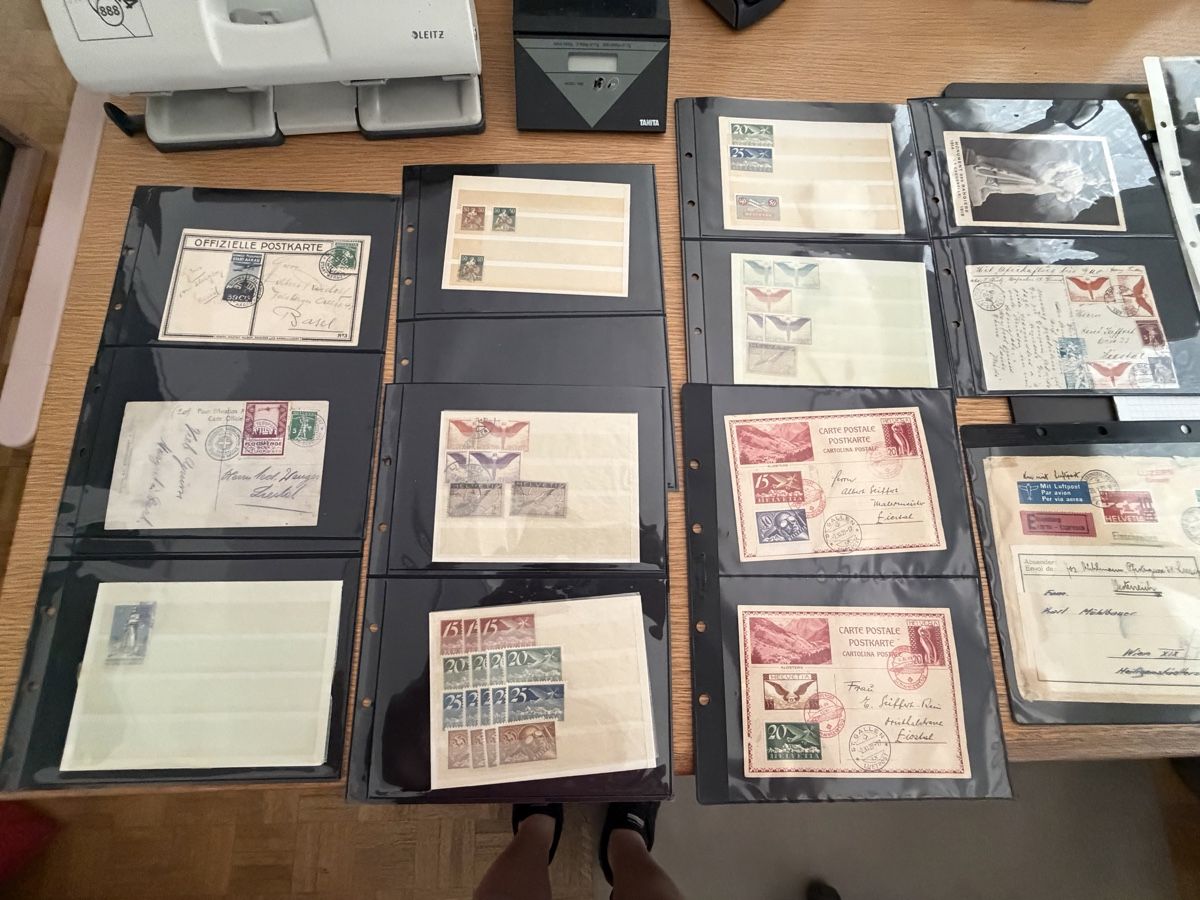 Alle Briefmarken: Schweizer Flugpost Sammlung ab Vorläufer – Gebraucht aus Murgenthal von Tina_4055