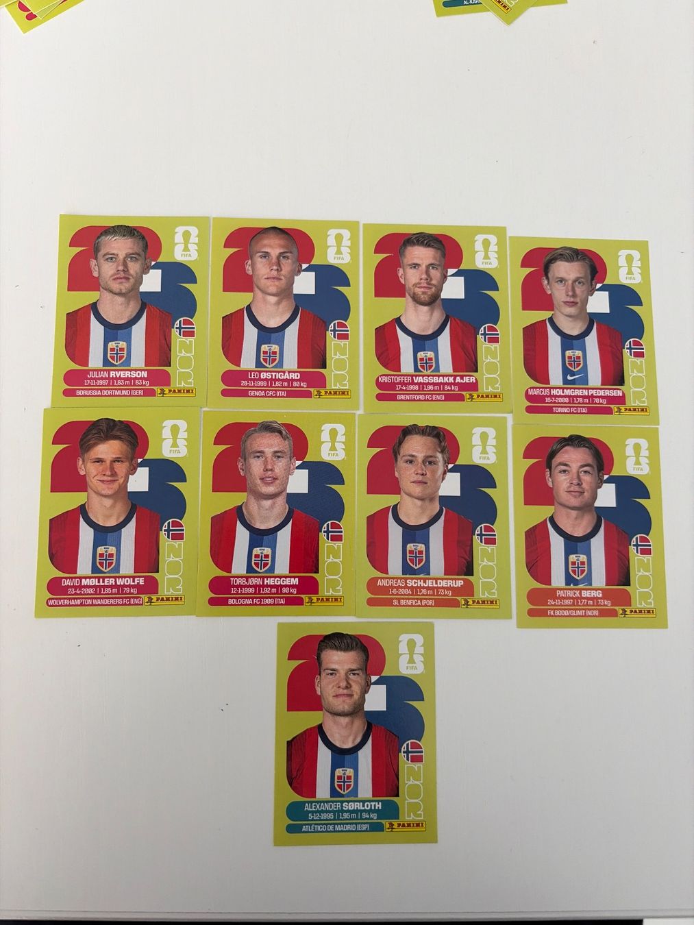 Panini Sammelbilder & Trading cards: Panini WM Sticker 2026-Norwegen – Gebraucht aus Horgen von Alexandergretener