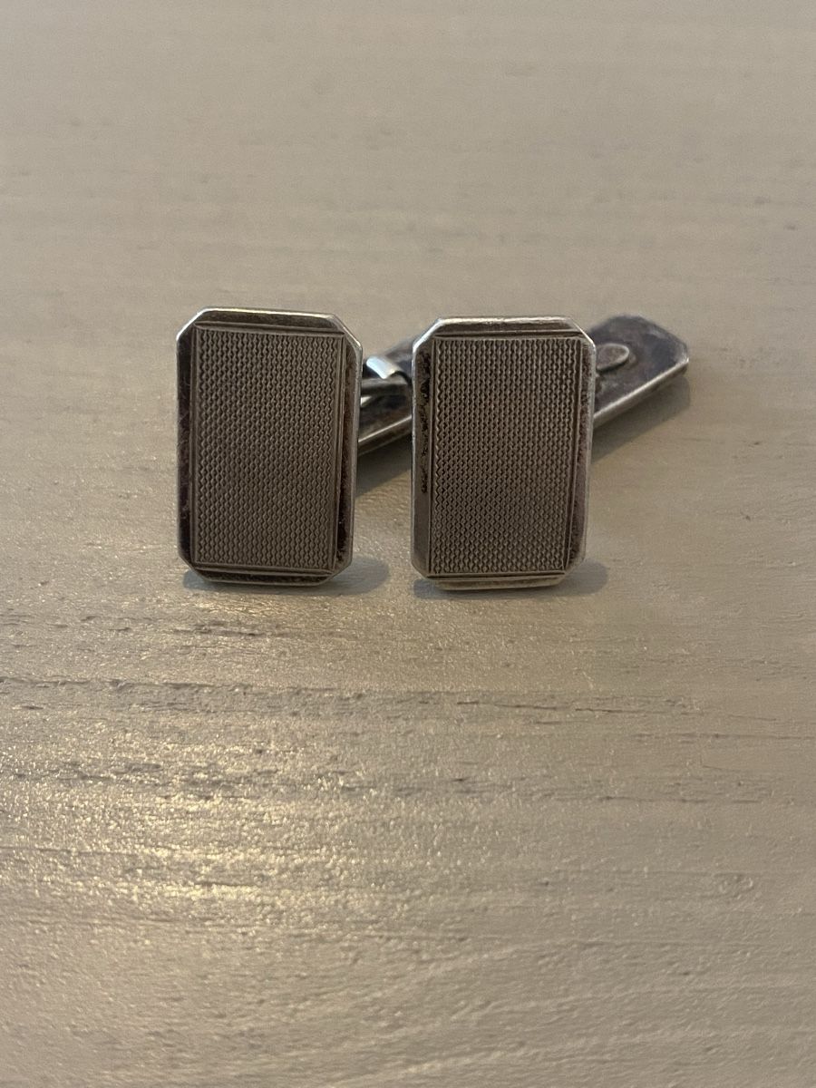 Boutons de manchette: Vintage Manschettenknöpfe 800 Silber  – D'occasion à Birr par Vintage-Liebhaber 8
