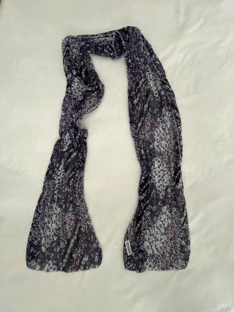 Street One Schal, dunkelblau / lila Muster