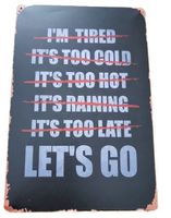 LET'S GO  - Blechschild (neu, OVP)