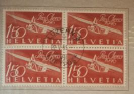 1946, Geschenkheft Flugpostmarken im 4-Block Kt. 390.-++
