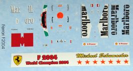 1:43 Decals Ferrari F1 2004 M.Schumacher