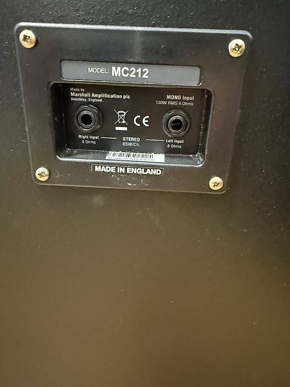 Amplificatori: Verkaufe eine Marshall mc212 Box – Usato da Rorschach venduto da Crossfire34343 2