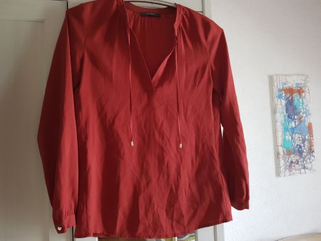 Esprit Blusentop, Gr. 32, Rost(rot), Herbstlich, Top Zustand