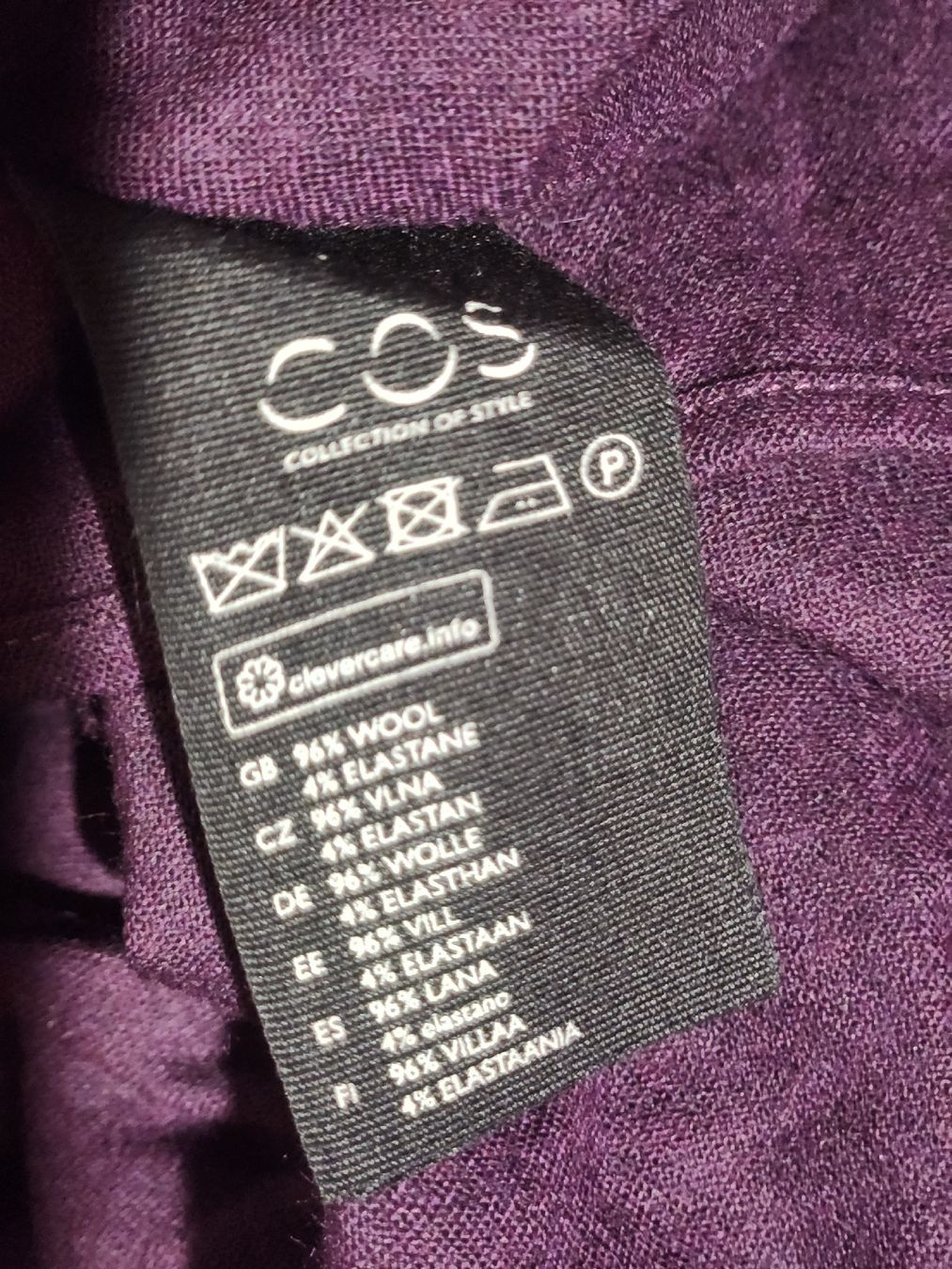 Cos Kleider: Robe COS Laine  prune taille 42 – Gebraucht aus Niedergösgen von Eva2410 5