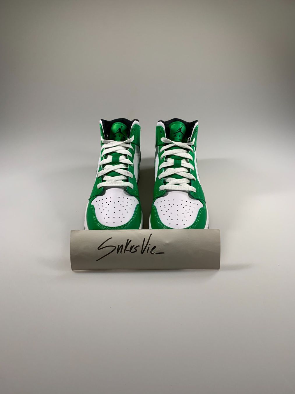 Scarpe da uomo: Jordan 1 Mid Lucky Green GS – Nuovo e nell'imballaggio originale da Thörishaus venduto da SnkrsVie 4