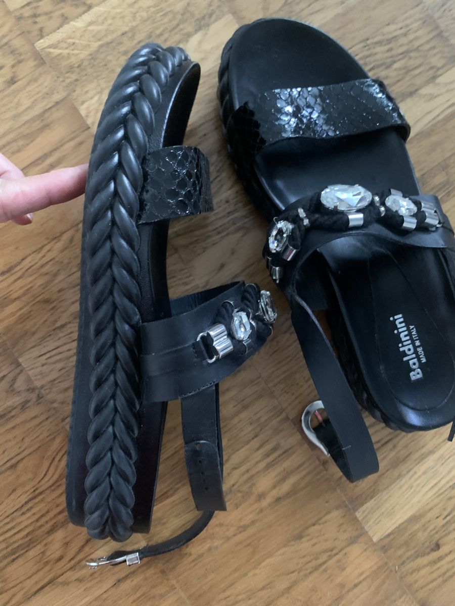 Scarpe da donna: Baldinini leder sandalen – Usato da Zürich venduto da Nikuska32