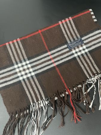 Écharpe Burberry brun foncé  carreaux